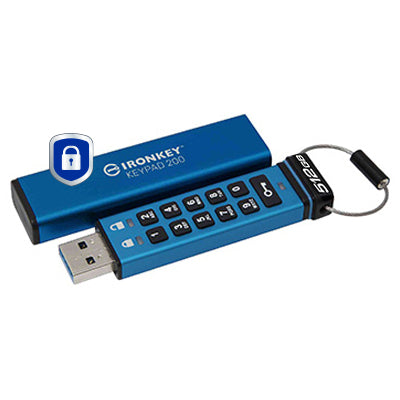 512GB IRONKEY KEYPAD 200 FIPS 140-3 LVL 3 PENDING AES-256 ENCRYPT
