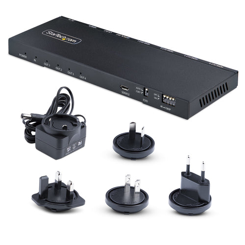4 PORT HDMI SPLITTER 4K 1 IN 4 OUT UHD SIGNAL VIDEO SPLITTER