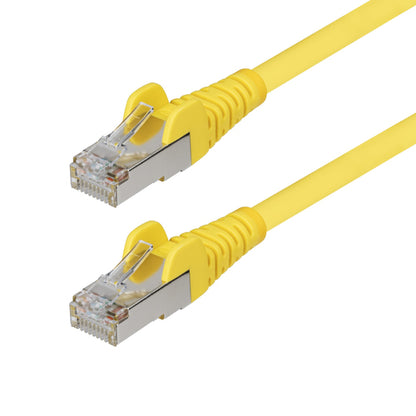 CAT6A ETHERNET CABLE - YELLOW 10GBE S/FTP LSZH 100W POE