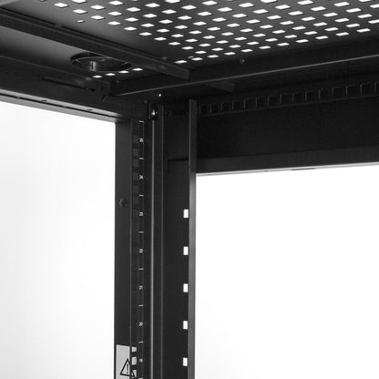 25U SERVER RACK CABINET 4 POST NETWORK EQUIPMENT RACK ENCLOSURE