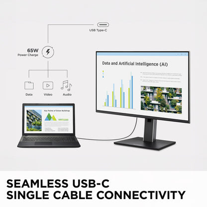27IN IPS ERGONOMIC MONITOR WITH 2560 X 144065W USB-C