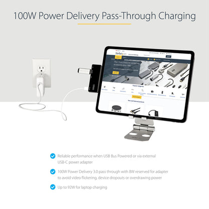 USB C MULTIPORT ADAPTER 100W PD 4K HDMI USB HUB MINI TRAVEL DOCK