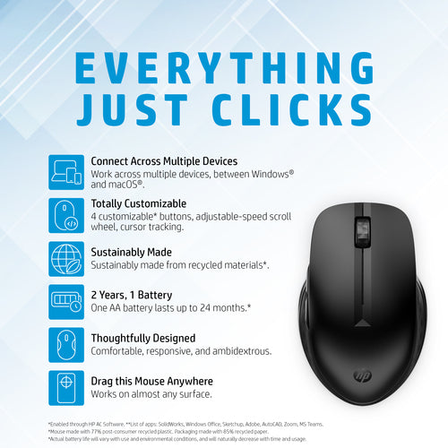 SMART BUY 435 MULTI DEVICE WIRELESS MOUSE (3B4Q5UT#ABA)