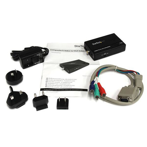 S VIDEO TO VGA CONVERTER COMPOSITE VIDEO SIGNAL CONVERTER