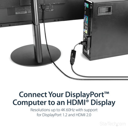 DISPLAYPORT TO HDMI ADAPTER DP 1.4 TO HDMI 2.0 CONVERTER DONGLE 4K