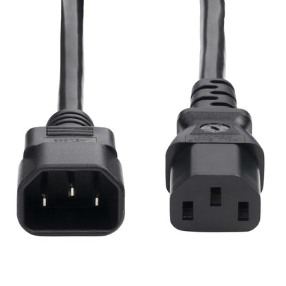 2FT POWER EXTENSION CORD IEC 60320 C14 TO C13 10A 250V