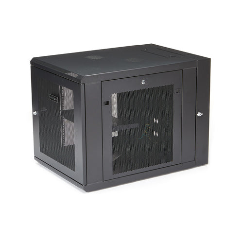 WALL MOUNT NETWORK CABINET 12U HINGED SERVER RACK ENCLOSURE