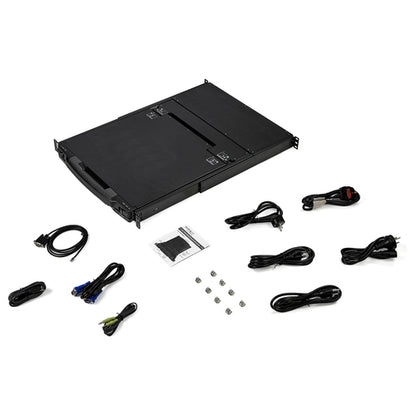 DVI VGA RACKMOUNT KVM CONSOLE INTEGRATED LCD MONITOR KVM SWITCH