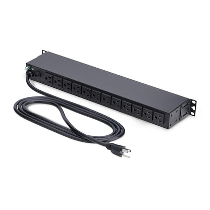 13-OUTLET RACKMOUNT PDU - 1U SERVER POWER STRIP FOR 19IN RACK