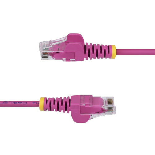 SLIM CAT6 CABLE PINK LSZH SLIM SNAGLESS RJ45 UTP PATCH CABLE