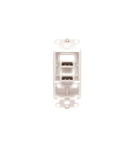INSERT, DECOREX, 2-PORT, DUAL HDMI, WH