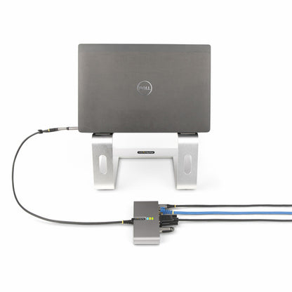 USB-C TO 2-PORT USB 5GBPS TYPE A HUB GB ETHERNET RS232 SERIAL