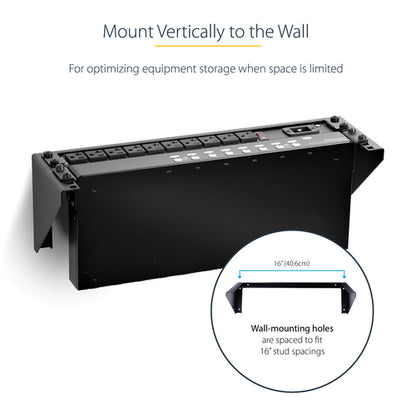 WALL MOUNT PATCH PANEL BRACKET 3U VERTICAL PANEL MOUNTING BRACKET