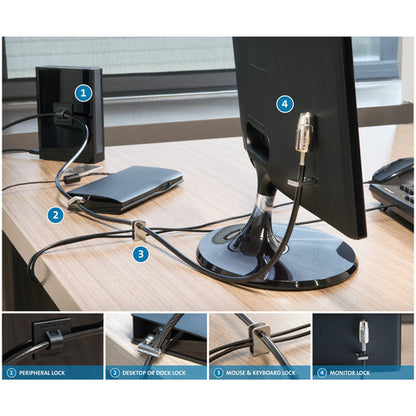 DESKTOP AND PERIPHERALS 2.0 LOCK KEYED LOCKING KIT (K64424WW)