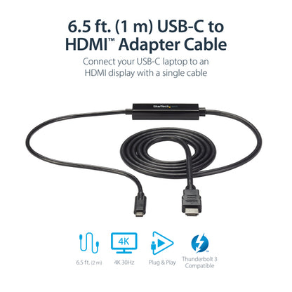 3FT USB C TO HDMI CABLE ADAPTER USB-C TO HDMI CONVERTER CABLE CORD