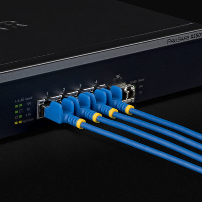 ULTRA SLIM CAT6A CABLE BLUE SLIM RJ45 FTP PATCH CABLE