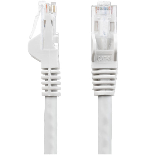 50FT WHITE CAT6 ETHERNET CABLE SNAGLESS RJ45 UTP PATCH CABLE CORD