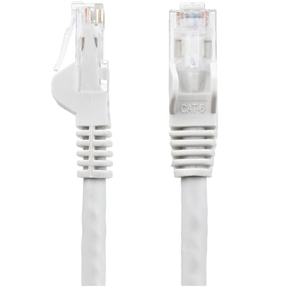 50FT WHITE CAT6 ETHERNET CABLE SNAGLESS RJ45 UTP PATCH CABLE CORD