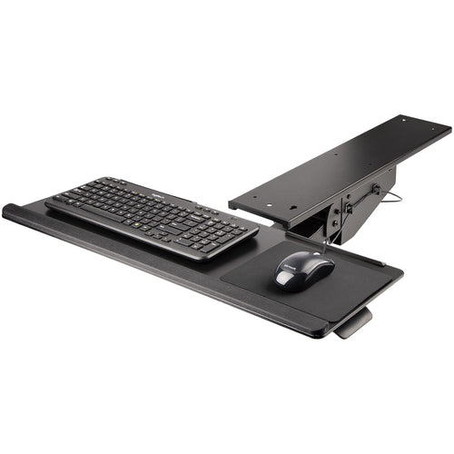 ADJUSTABLE UNDER DESK KEYBOARD TRAY ERGONOMIC DESK MOUNT TRAY
