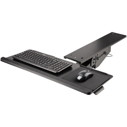 ADJUSTABLE UNDER DESK KEYBOARD TRAY ERGONOMIC DESK MOUNT TRAY