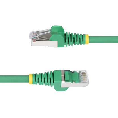 CAT6A ETHERNET CABLE - GREEN 10GBE S/FTP LSZH 100W POE
