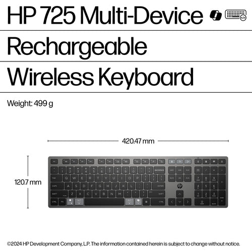 SMART BUY 725 MULTI-DEVICE RCHRGBL WL KBD (9T5B2AA#ABA)
