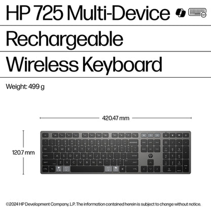 SMART BUY 725 MULTI-DEVICE RCHRGBL WL KBD (9T5B2AA#ABA)