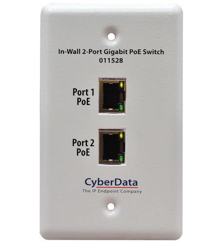 In-Wall 2-Port Gigabit PoE Switch