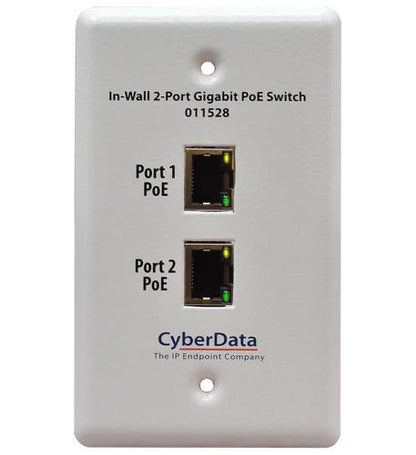In-Wall 2-Port Gigabit PoE Switch