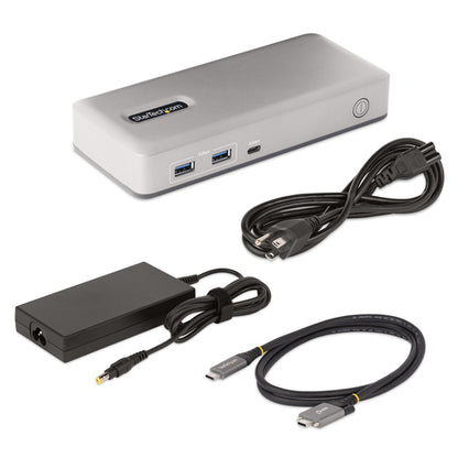 DUAL-MONITOR USB-C LAPTOP DOCK DP AND HDMI/VGA 7XUSB PD 3.0