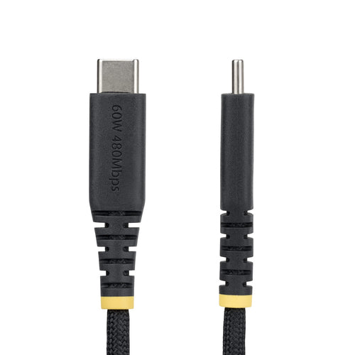3FT USB-C CHARGING CABLE 60W PD/RUGGED USB 2.0 CHARGER CORD