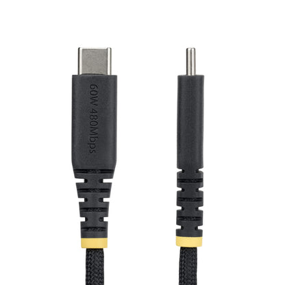 3FT USB-C CHARGING CABLE 60W PD/RUGGED USB 2.0 CHARGER CORD