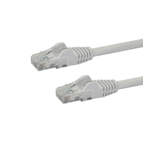 1FT WHITE CAT6 ETHERNET CABLE SNAGLESS RJ45 UTP PATCH CABLE CORD
