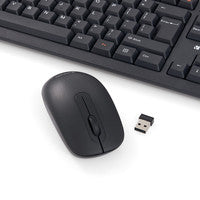 WIRELESS KEYBOARD AND MOUSE 2.4GHZ-AMBIDEXTROUS-PLUG AND FORGET