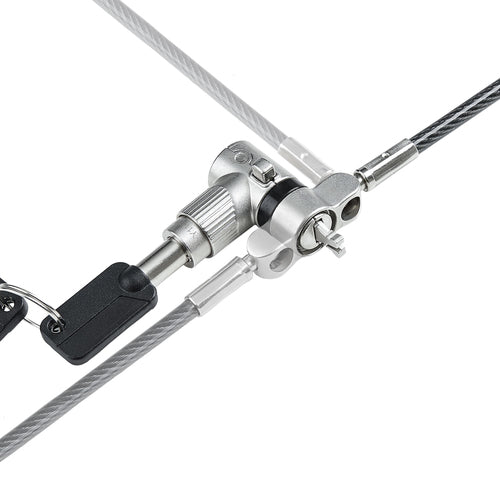 UNIVERSAL LAPTOP LOCK 6.6FT 3-IN-1 LOCKING SECURITY CABLE