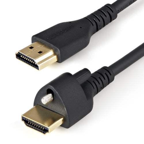 6.6FT HDMI CABLE WITH LOCKING SCREW SECURE CONNECTOR 4K 60HZ M/M