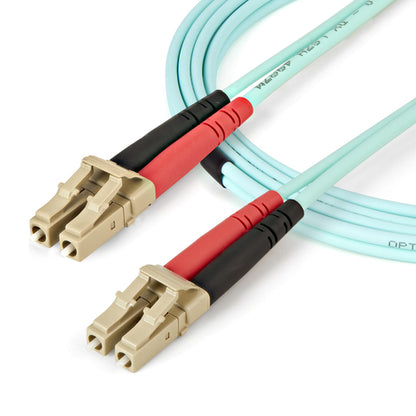 1M MULTIMODE FIBER OPTIC CABLE OM3 LC/LC 50/125 LSZH FIBER CABLE