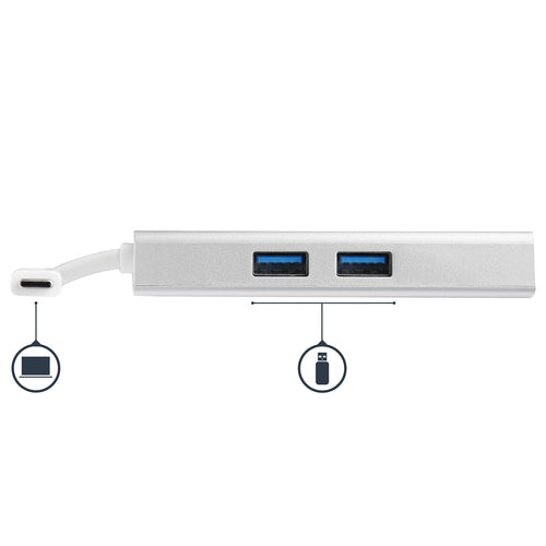 USB C MULTIPORT ADAPTER 60W PD 4K HDMI USB HUB MINI TRAVEL DOCK