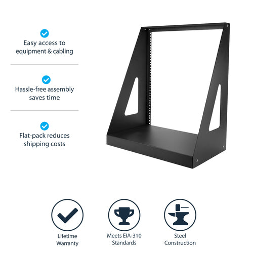 2 POST OPEN FRAME RACK HEAVY DUTY NETWORK AV EQUIPMENT RACK