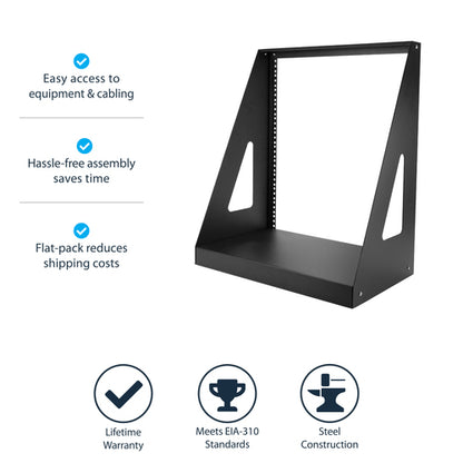 2 POST OPEN FRAME RACK HEAVY DUTY NETWORK AV EQUIPMENT RACK