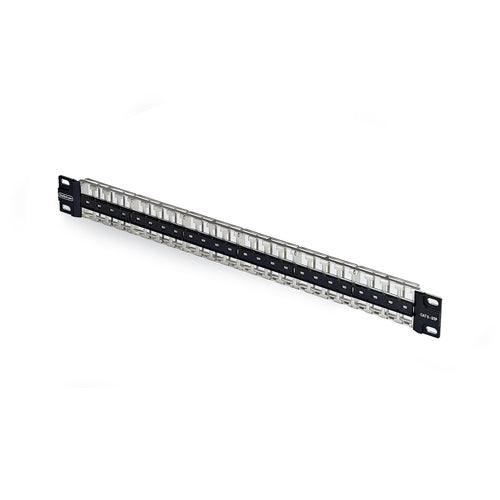 1U BLANK KEYSTONE PATCH PANEL 48 PORT/STP/RACKMOUNT RJ45 PANEL (C6PANELSTP481U)