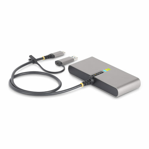 USB-C TO 2-PORT USB 5GBPS TYPE A HUB GB ETHERNET RS232 SERIAL