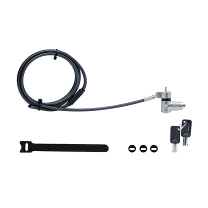 UNIVERSAL LAPTOP LOCK 6.6FT 3-IN-1 LOCKING SECURITY CABLE