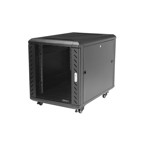 12U AV RACK CABINET 4 POST FLOOR STANDING IT CABINET ENCLOSURE