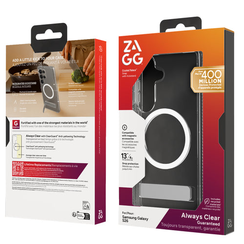 ZAGG CRYSTAL PALACE SNAP-KS FOR GALAXY S26 - CLEAR (702321186)