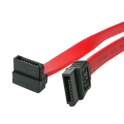 18IN INTERNAL STRAIGHT SATA TO RIGHT ANGLE SATA SERIAL ATA CABLE