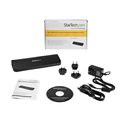 USB 3.0 DOCKING STATION UNIVERSAL DUAL MONITOR HDMI DVI VGA