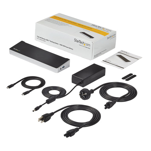 TRIPLE MONITOR USB C DOCK 100W TYPE C DOCKING STATION USBC DOCK
