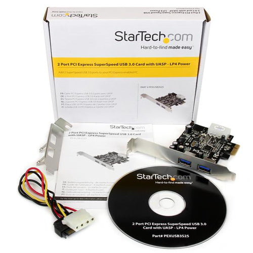 2 PORT USB 3.0 PCI EXPRESS CARD USB PCIE ADAPTER CONTROLLER CARD (PEXUSB3S25)