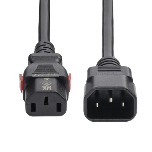 4FT POWER EXTENSION CORD IEC C14 TO LOCKING C13 10A 250V